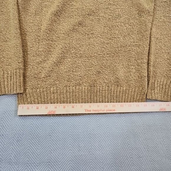 Kian D Wheat Straw Cable Knit 1/4 Zip Long Sleeve Sweater Men's Size Medium EUC - Picture 11 of 12
